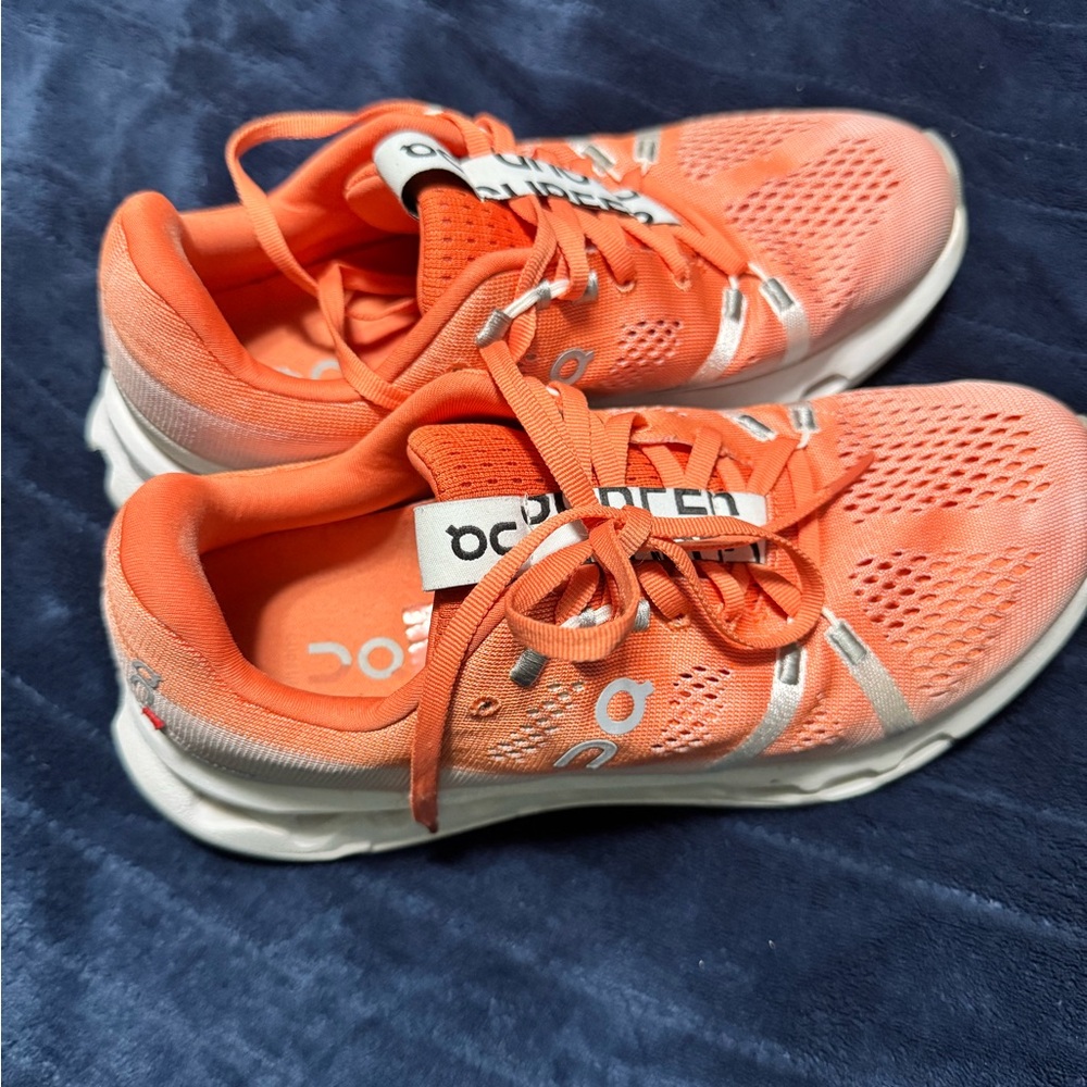 On Running Orange Athletic Shoes